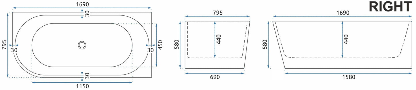 Cada SYDNEY BELLANTO RIGHT 170cm Capac dop negru 10