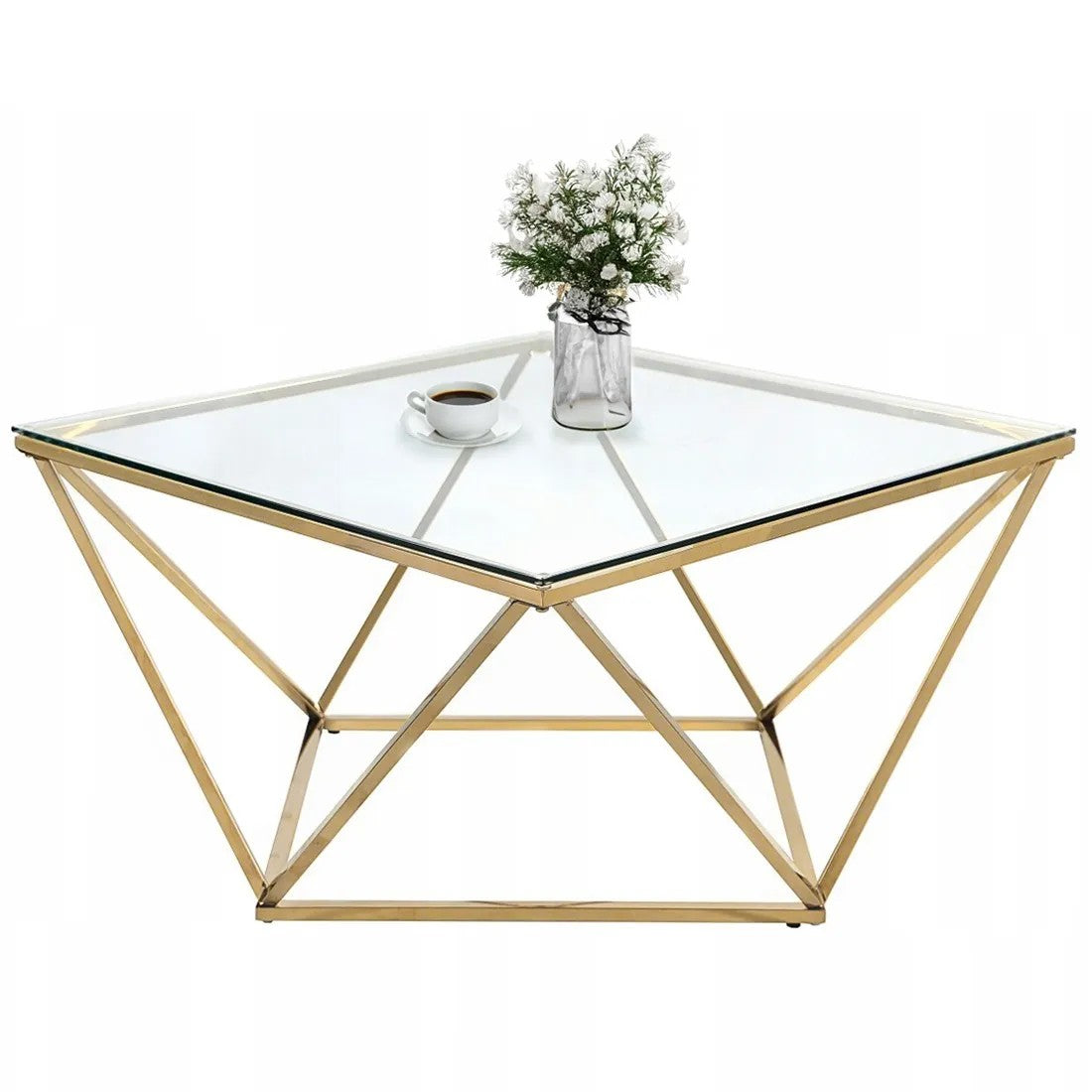 Masuta De Cafea Din Sticla Glamour Gold CS-14G 10
