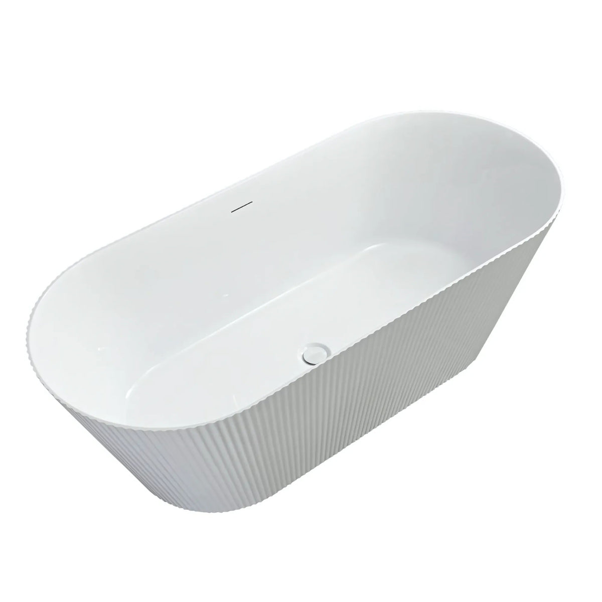 Cadă Acrilică Freestanding OFELIA 170 Capac Dop Negru 10