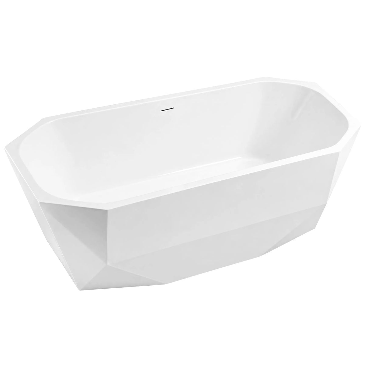 Cadă Freestanding Rea Diamanti 170 Capac Dop Alb 10