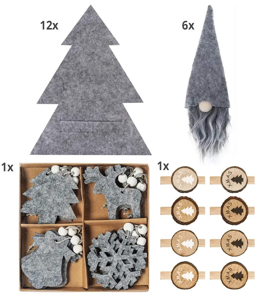 Decoratiuni De Craciun Silver Frost 42 Bucăți 10
