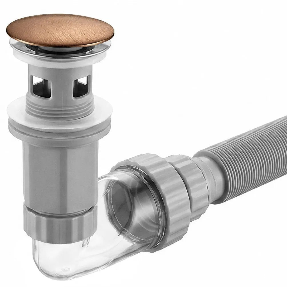 Sifon pentru lavoar REA Flow Brush Copper  10