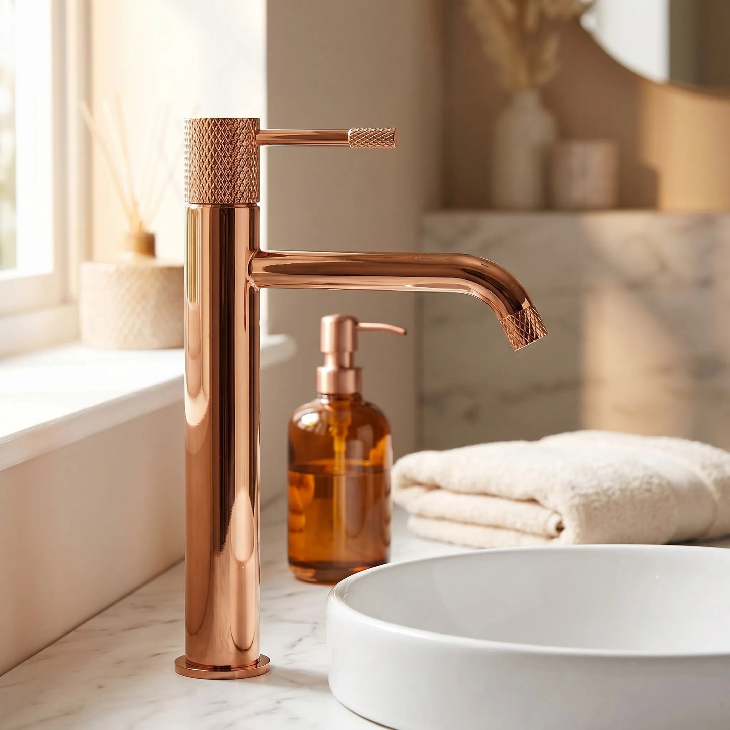 Baterie Pentru Lavoar Rea Venti Copper High 10