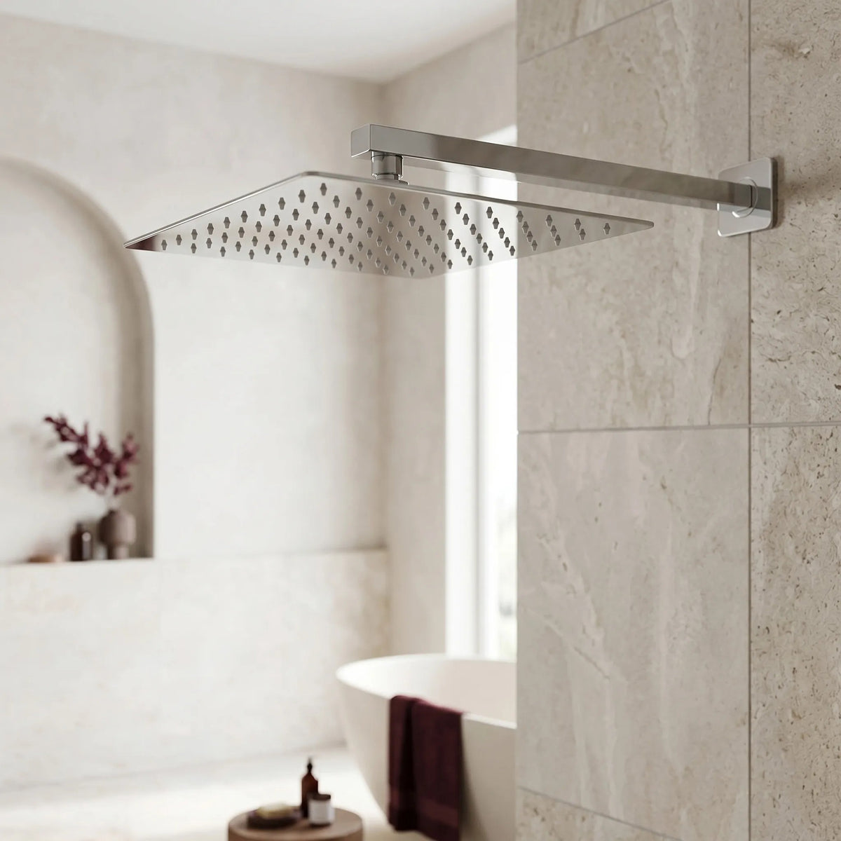 Pălărie De Duș Pătrată REA JS-P015 30cm Chrome 10