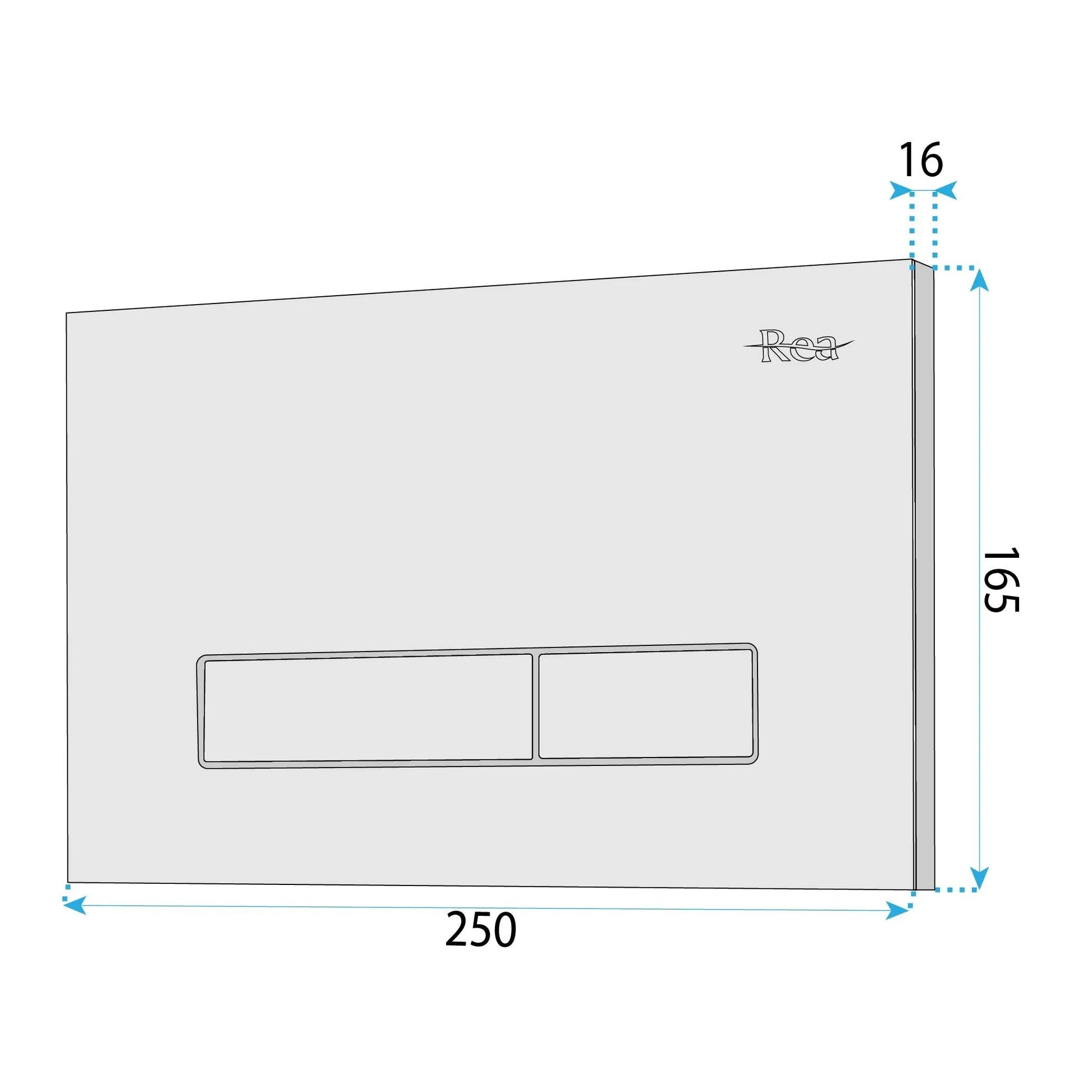Clapeta Pentru Rezervor Incastrat Rea HD K011A-Q Și Slim 024N Black 10