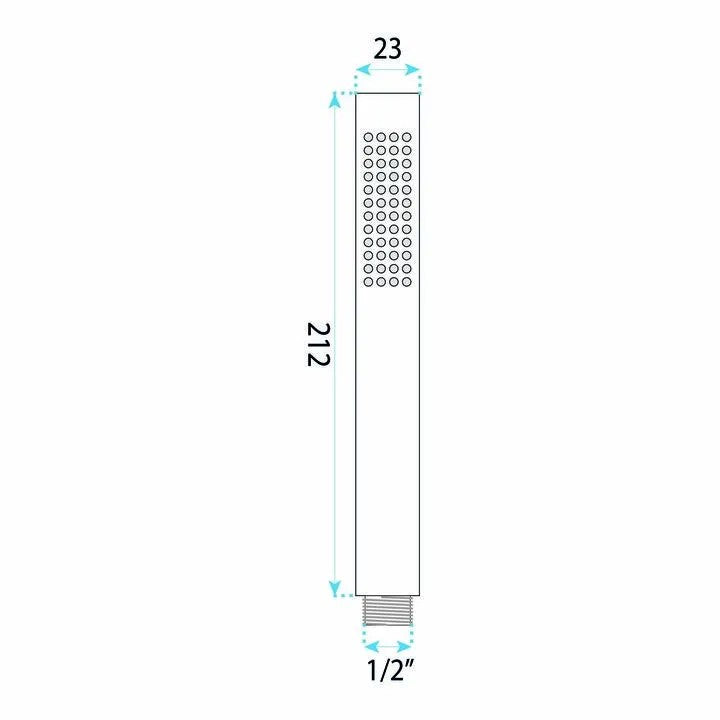 PARA DE DUS REA JS-018 CHROME 10