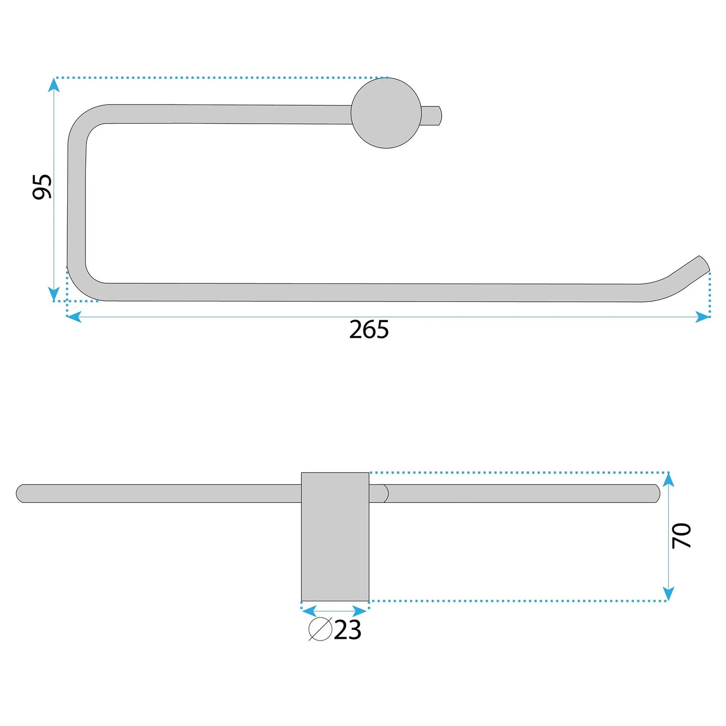 Cuier De Baie A62310BRG OTTO Brush Copper 10
