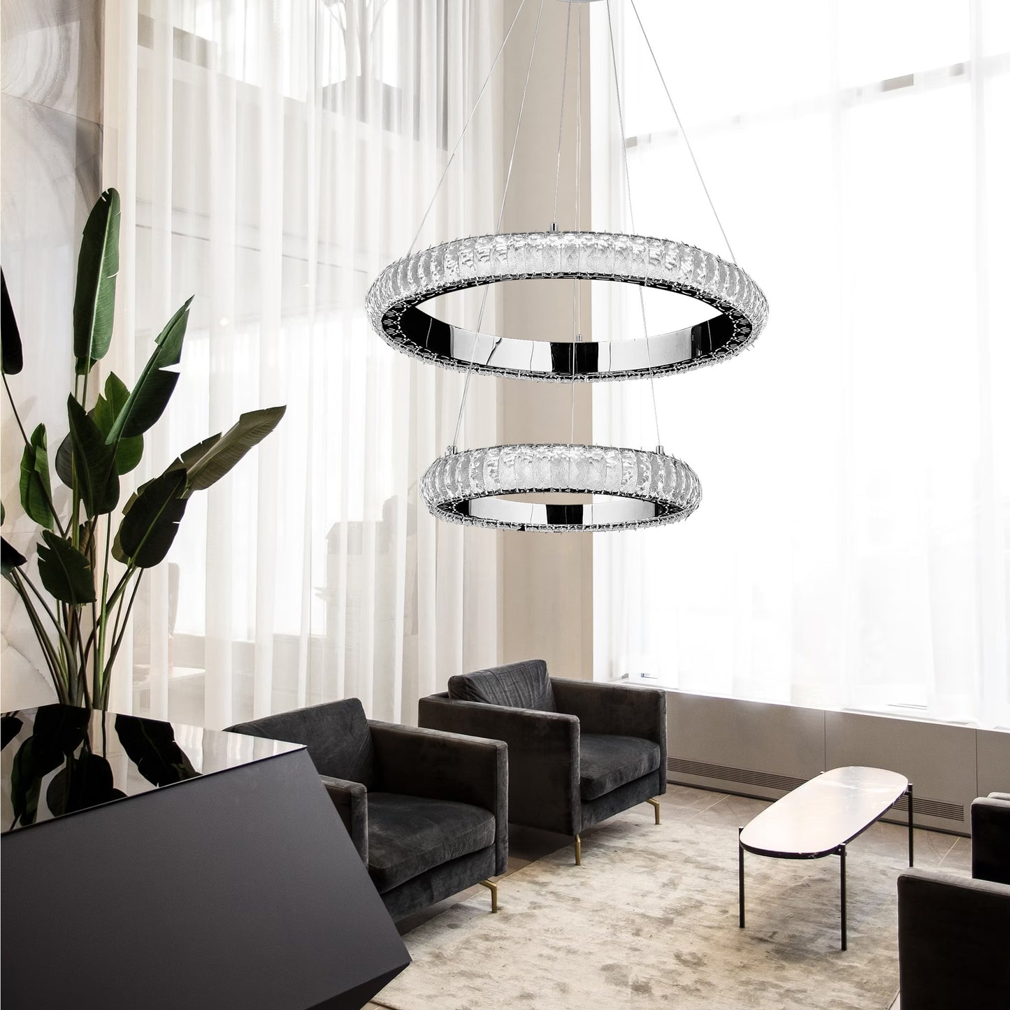 Lampa Led G044-2cp Chrome  4