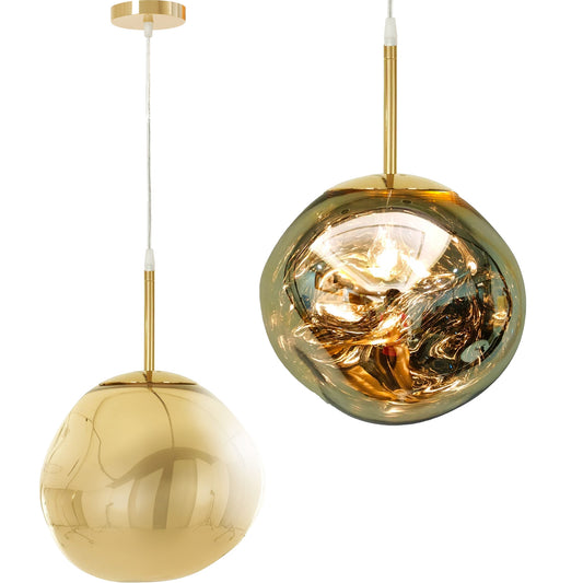 Lampa DE TAVAN SUSPENDABILA din sticla Gold APP331-1CP  1
