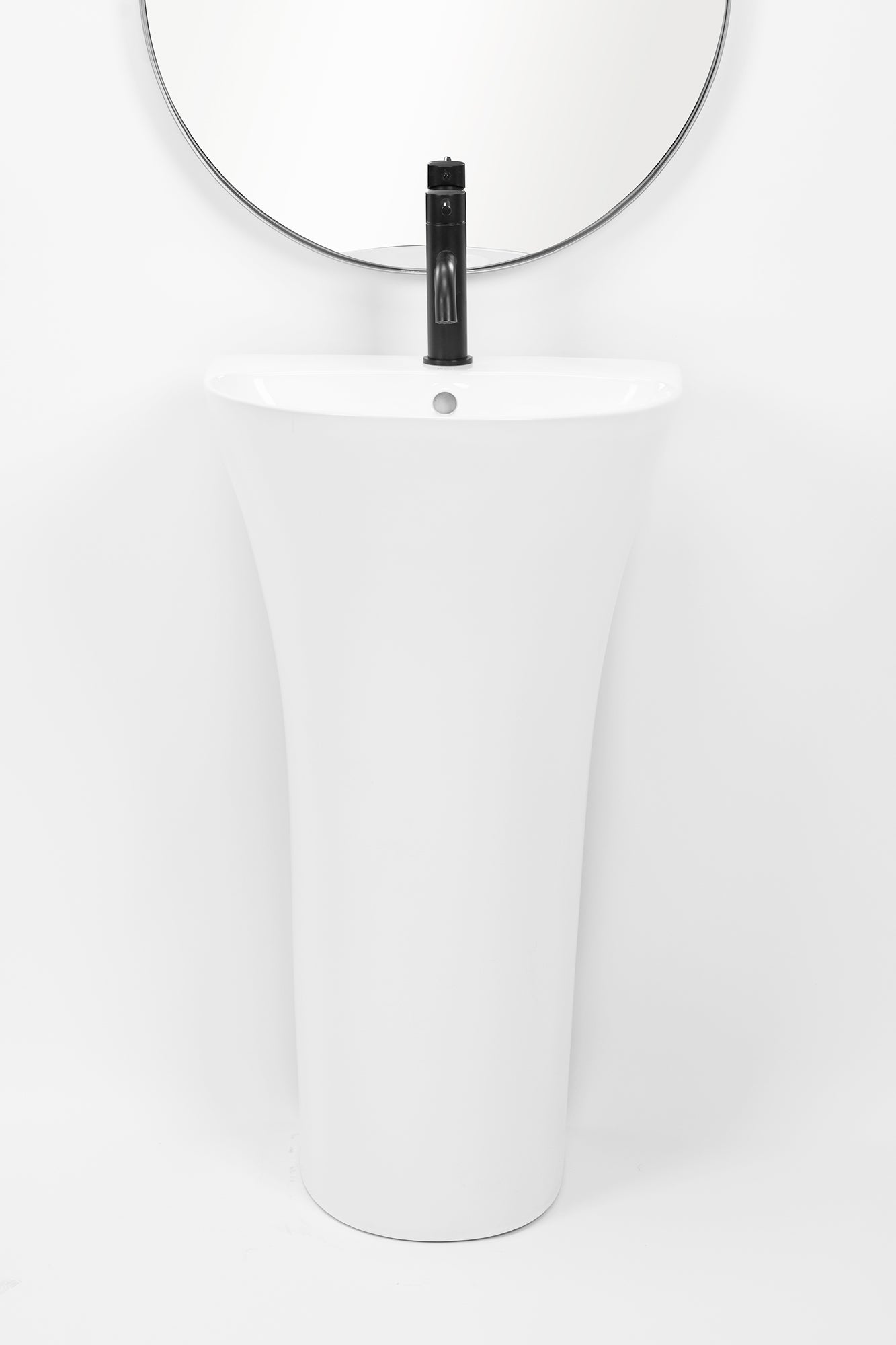 Lavoar De Podea Freestanding Rea Rita Slim Alb  5