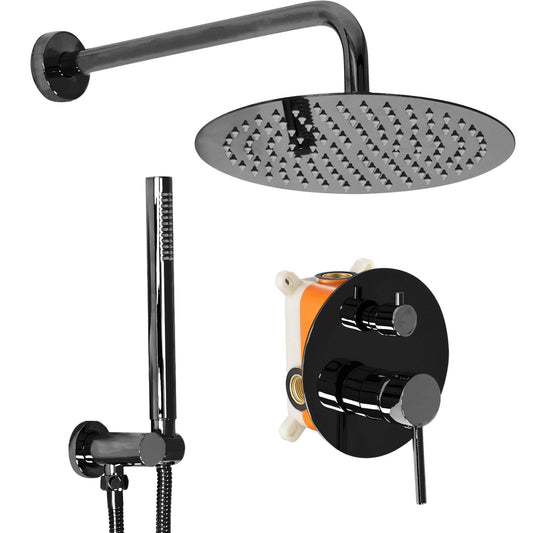 Set de dus Incastrat REA Lungo Black Metallic + BOX 1