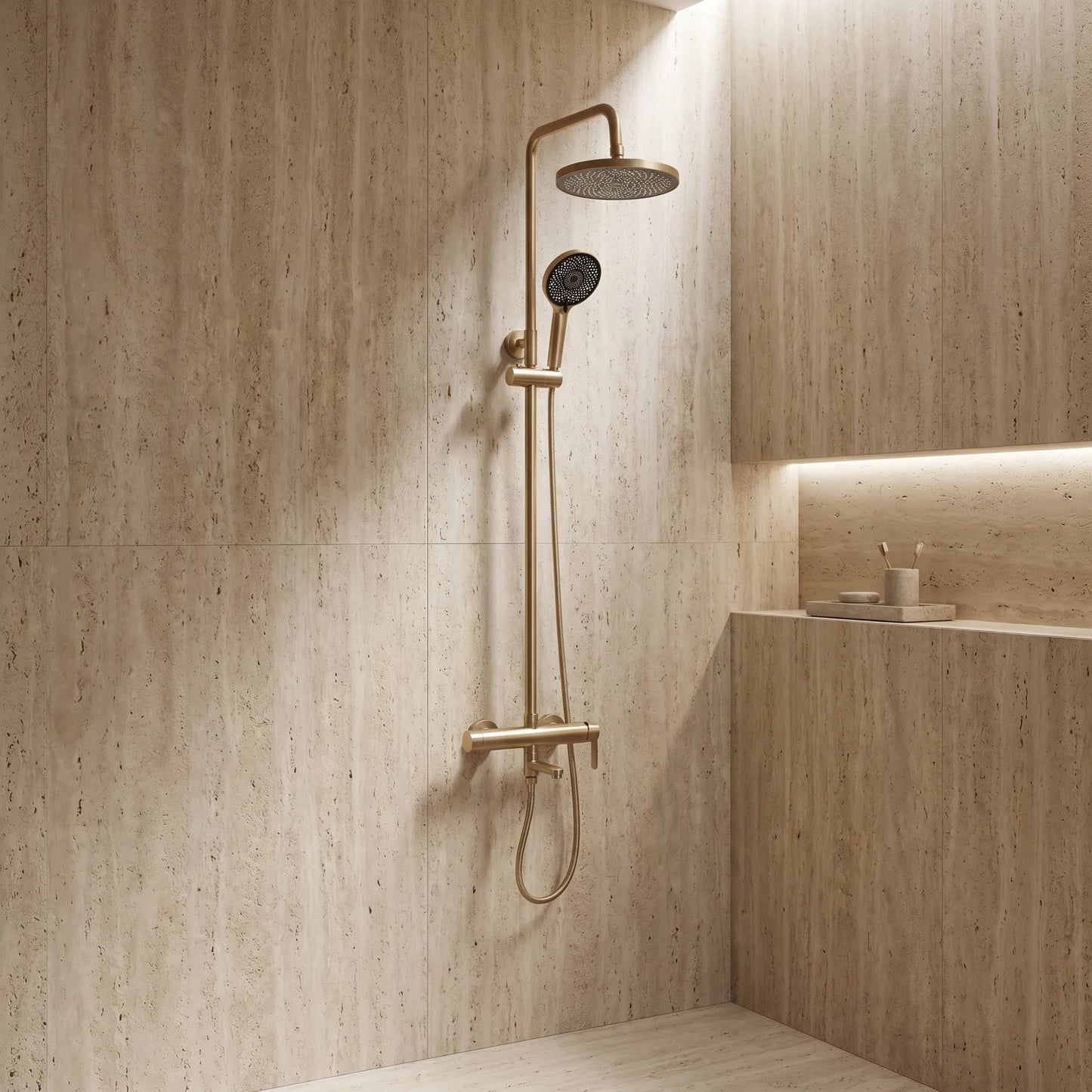 Set de Duș Rea Arcos brush gold  11