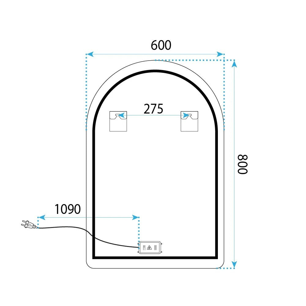 Oglindă LED 80x60cm CAMLOT  11