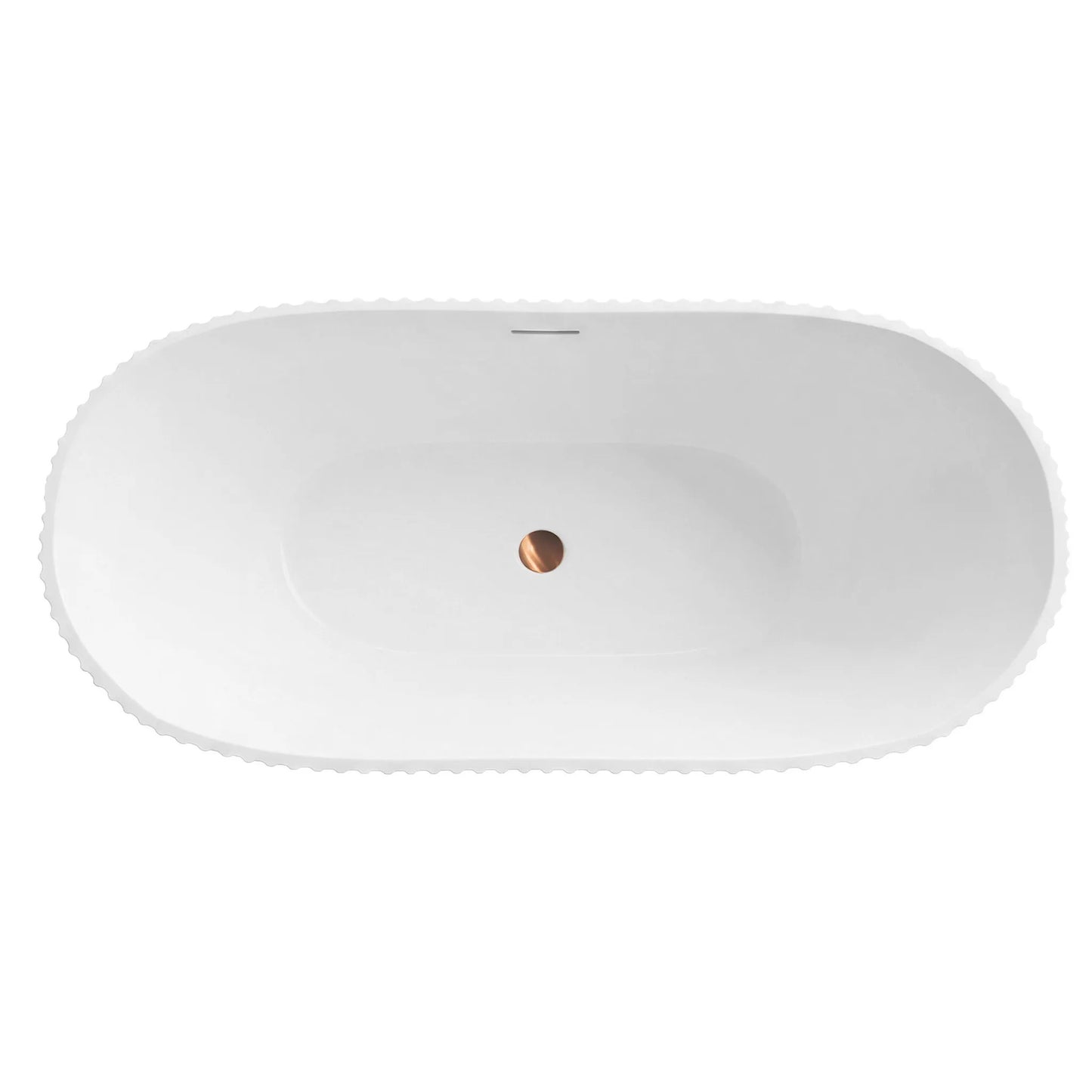 Cadă acrilică freestanding ATENA 170 Capac dop aur periat 11