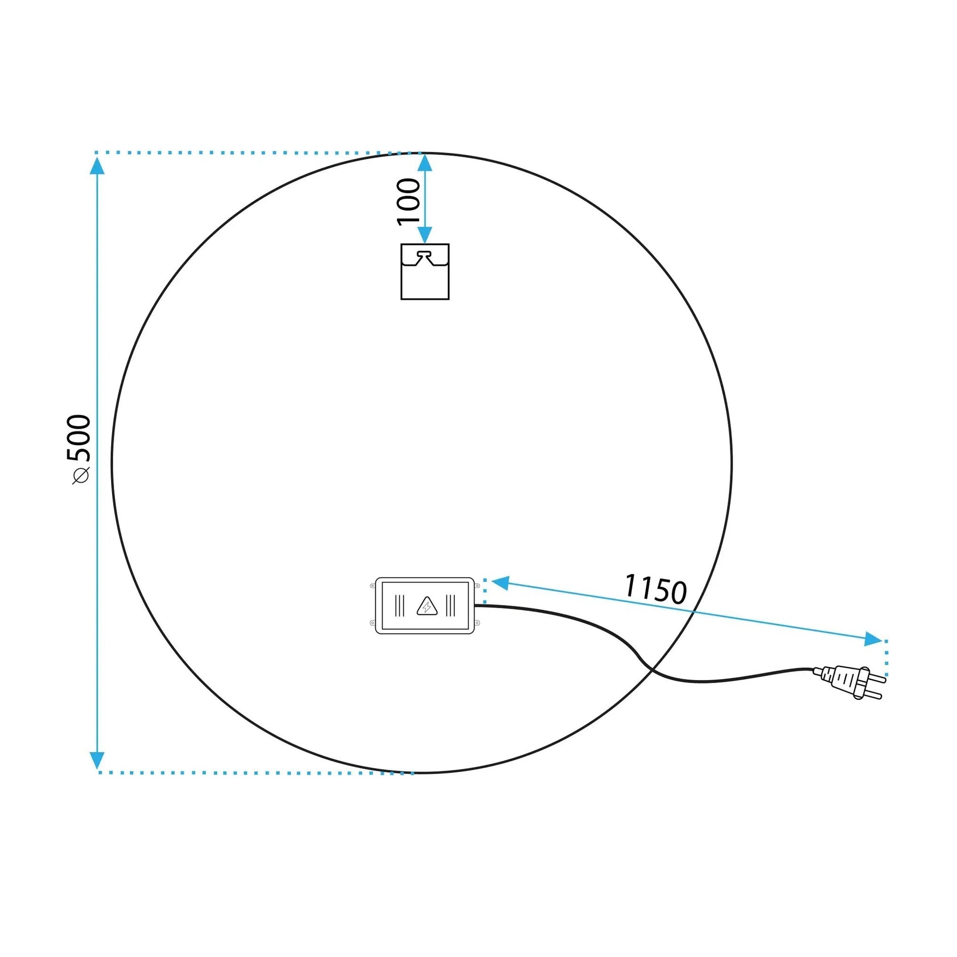 Oglindă LED SOFT 50  11