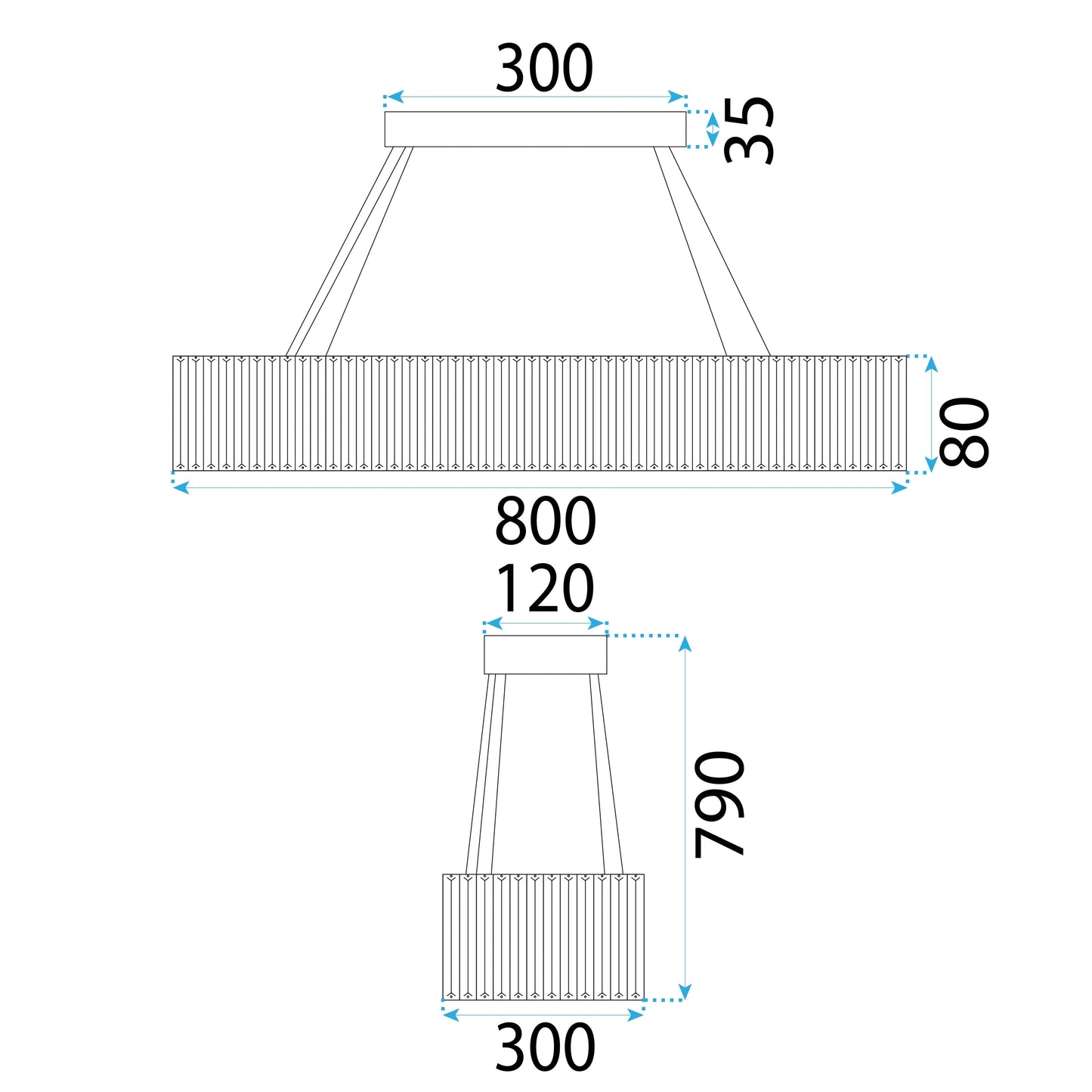 Lampă suspendată LED APP1547-CP CHROME  11