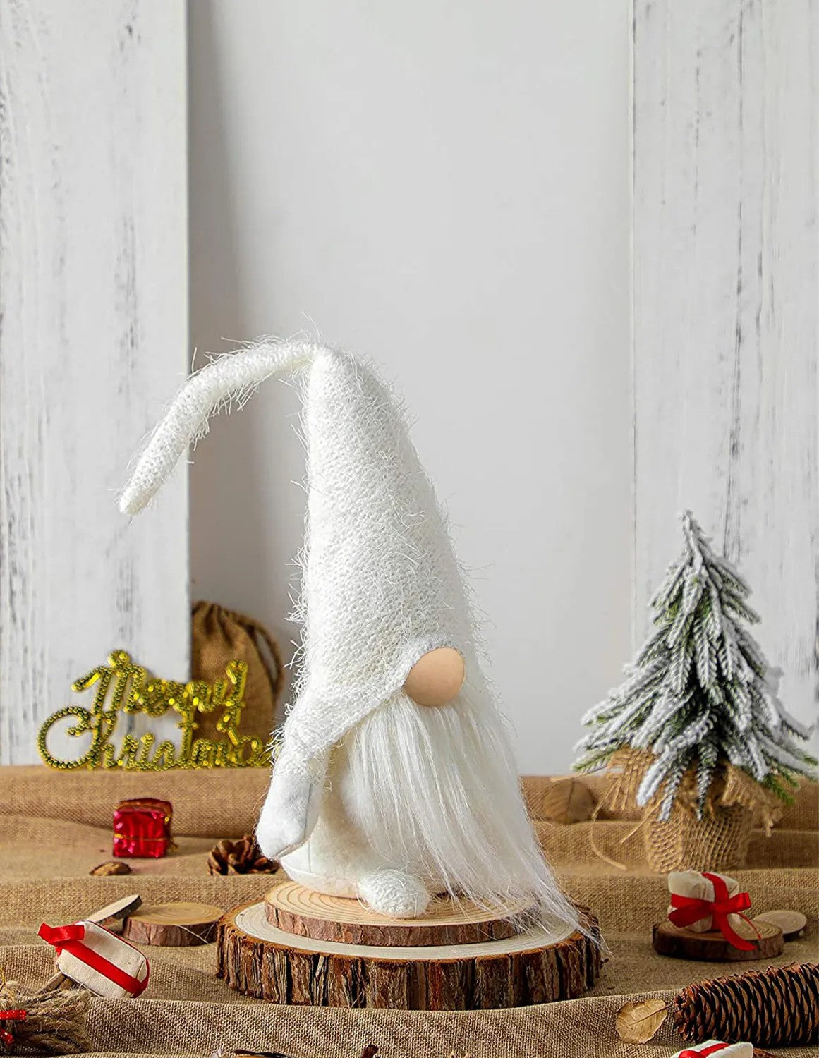 Christmas Gnome YX068 50cm White 11