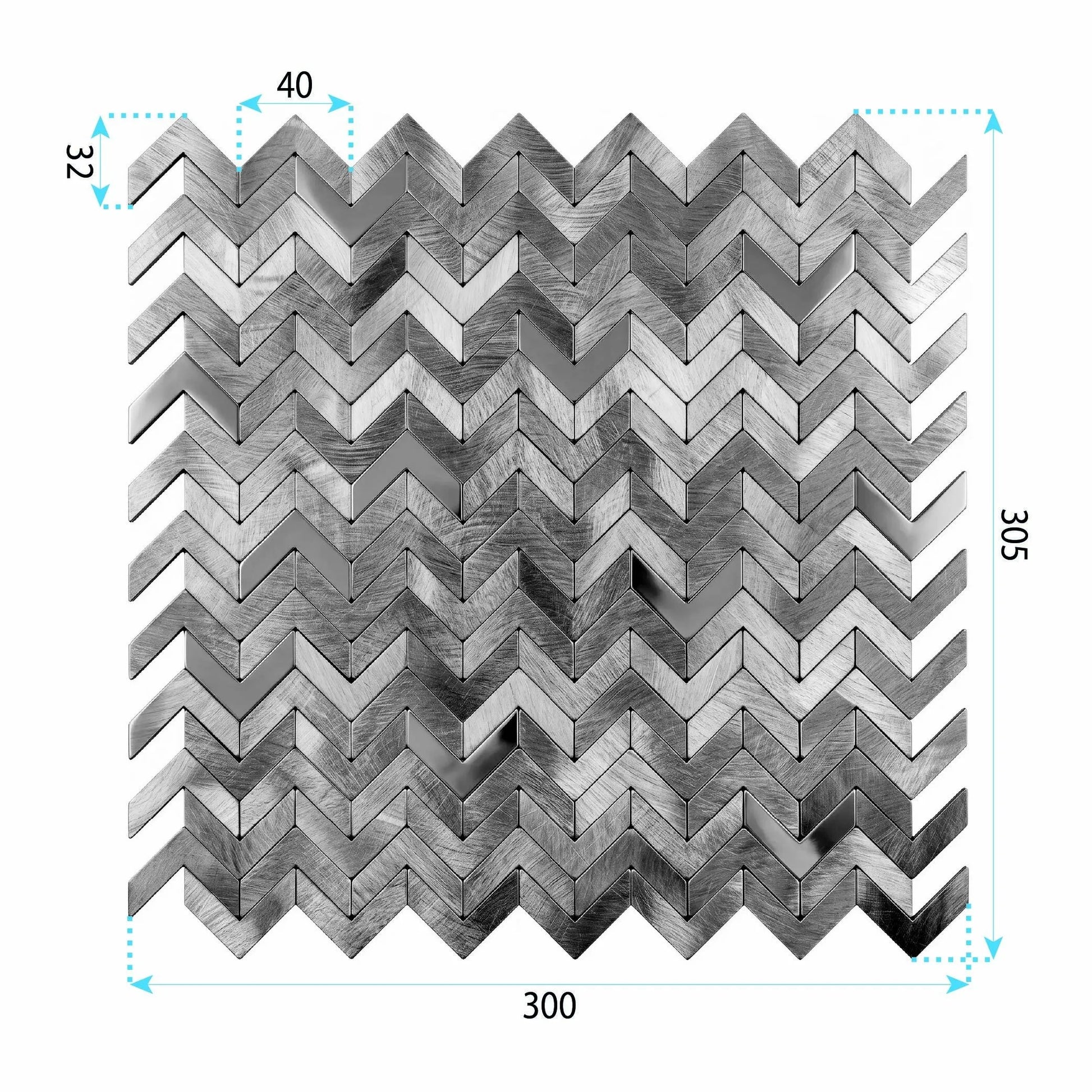 Mozaic REA P14453A Brush Gold 10 Pcs. 11