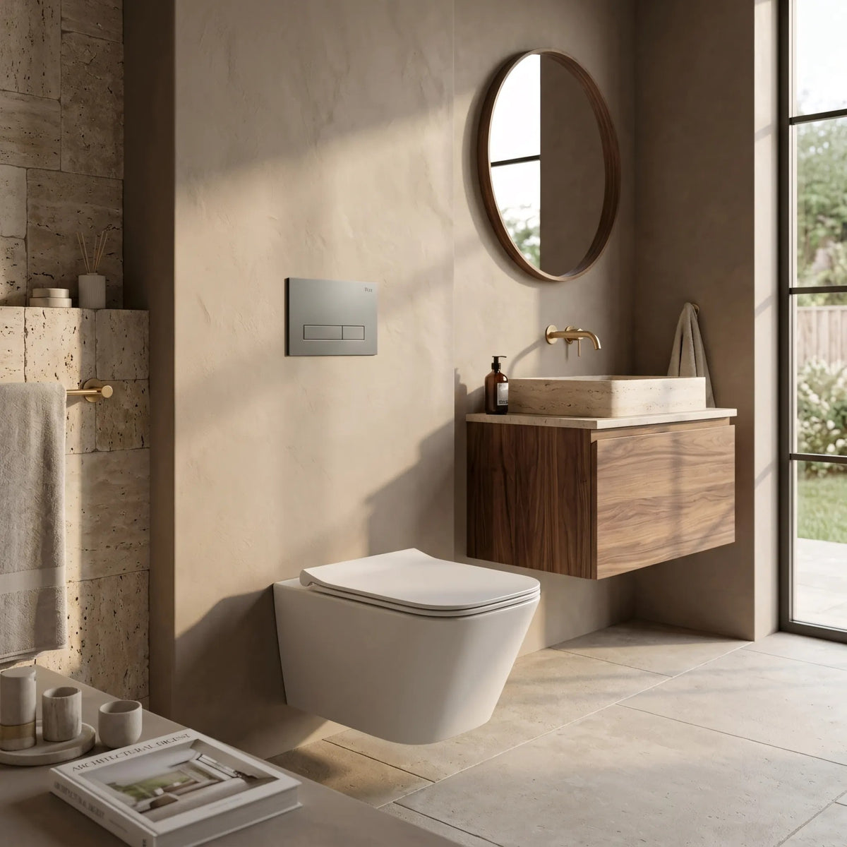 Set Cadru Îngropat Slim 024N Pentru WC Cu Buton HD Titan 11