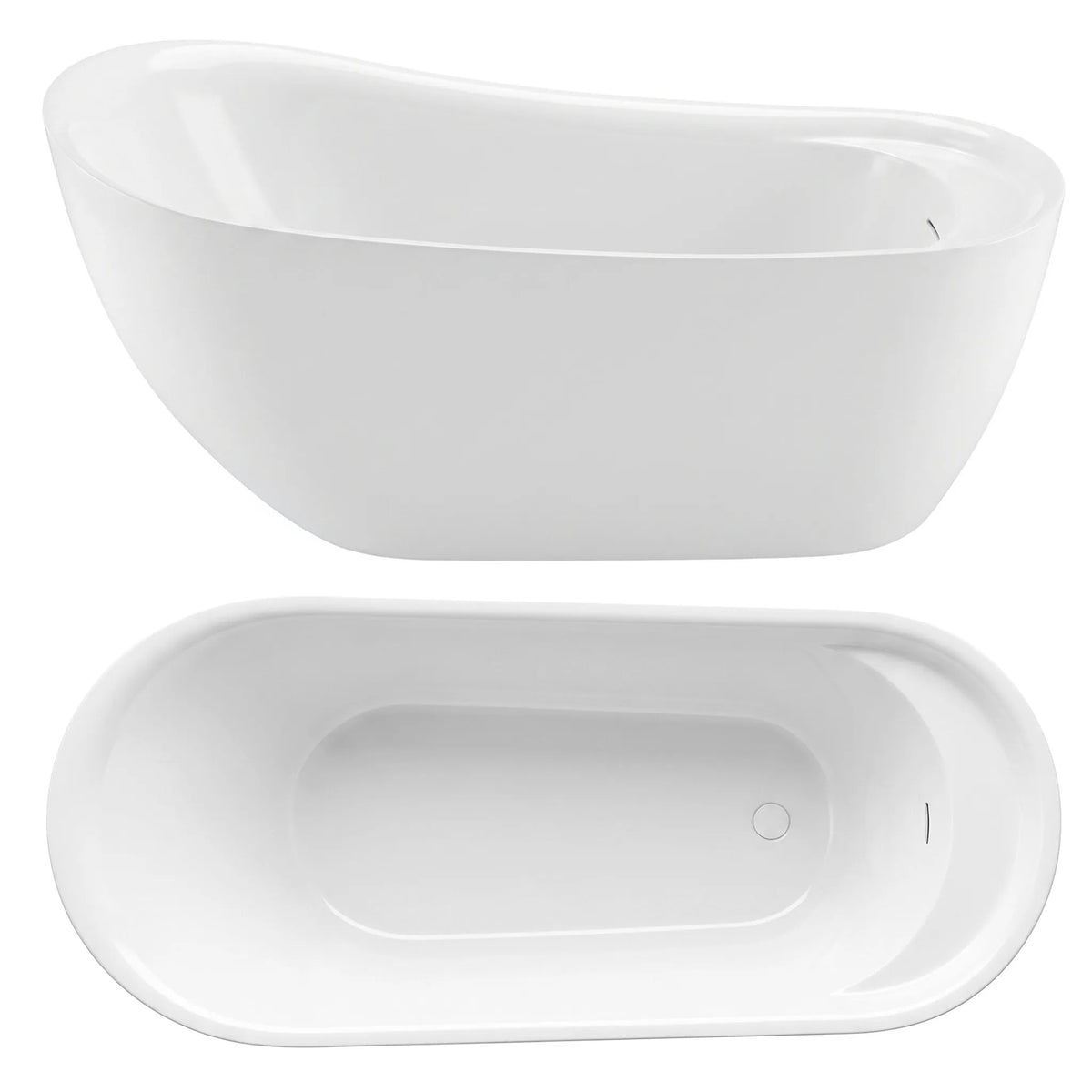 Cadă Freestanding Rea Orte 170 Capac Dop Alb 11