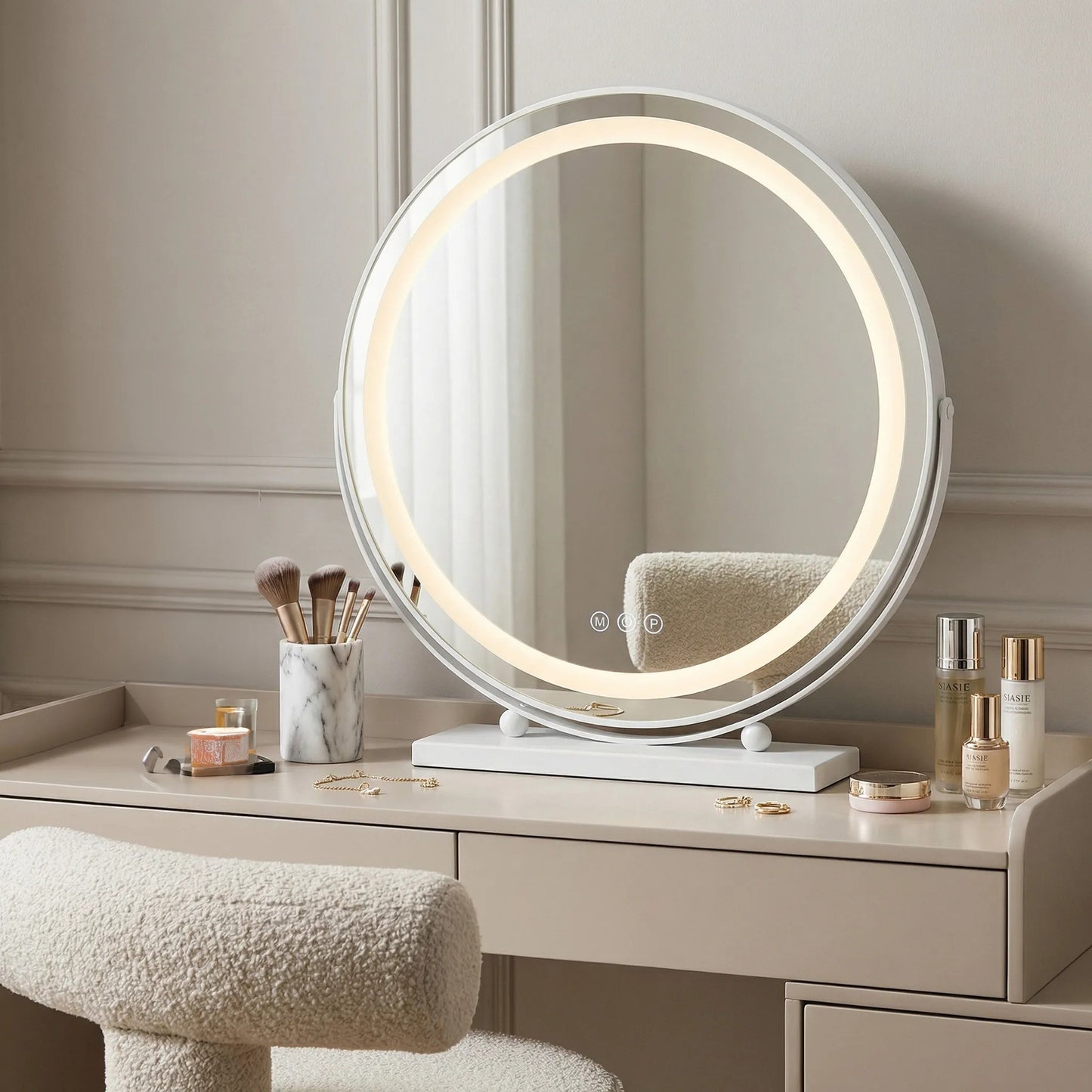 Oglindă LED MAKE-UP White 50 cm  11