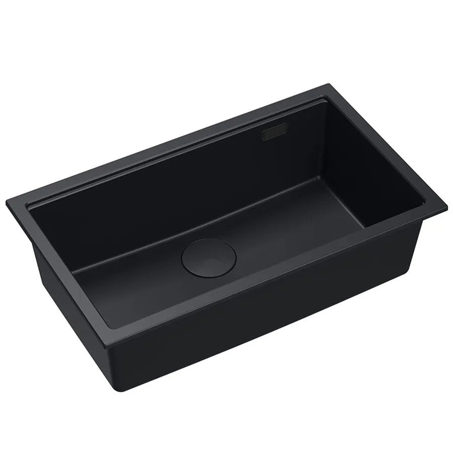 Chiuveta Din Granit Logan 110 Black Dop Negru 11