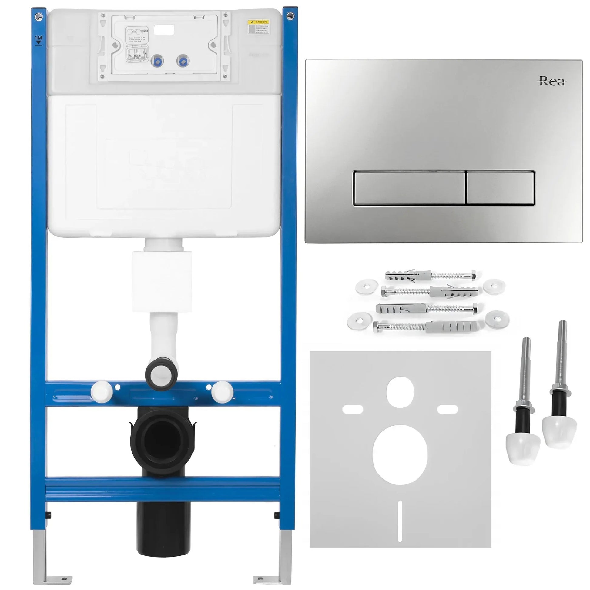 Cadru WC Încastrat Rea Cu Buton HD Satin 11