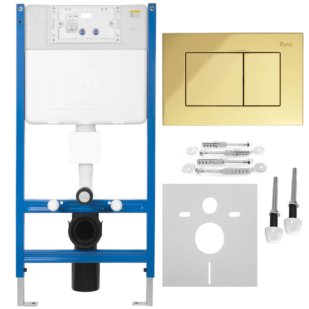 Cadru WC Încastrat K011A-Q Rea Cu Buton J Gold 11