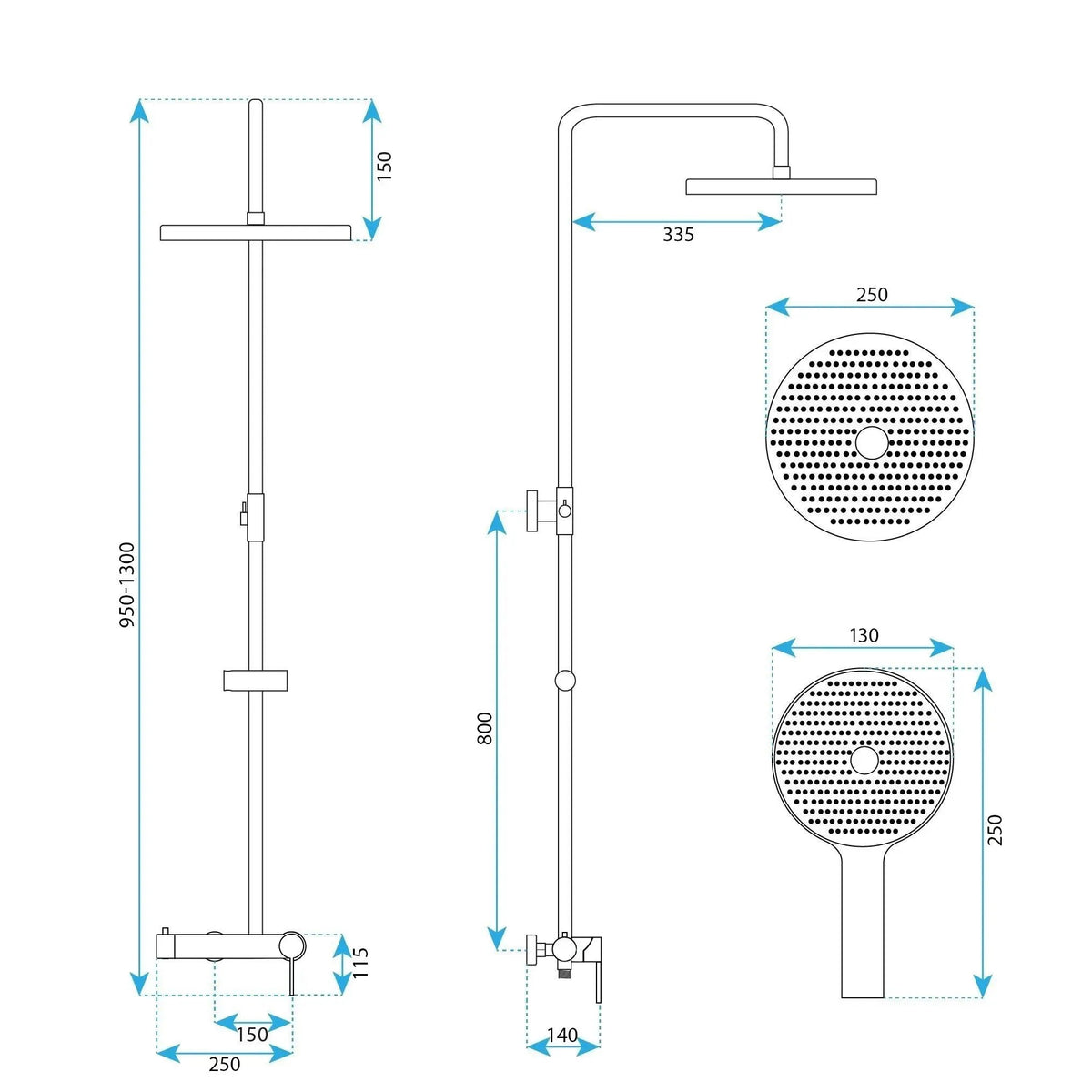 Set Dus Rea Foster Brush Nickel 11