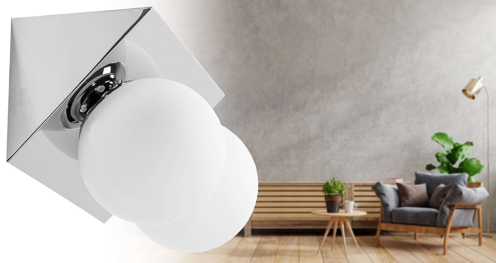 Lampa De Perete APP1228-2W Chrom  6