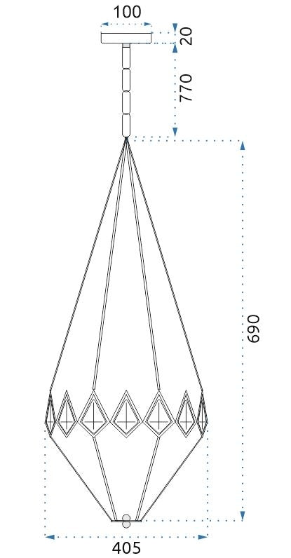 Lampă De Cristal APP767-3CP  9
