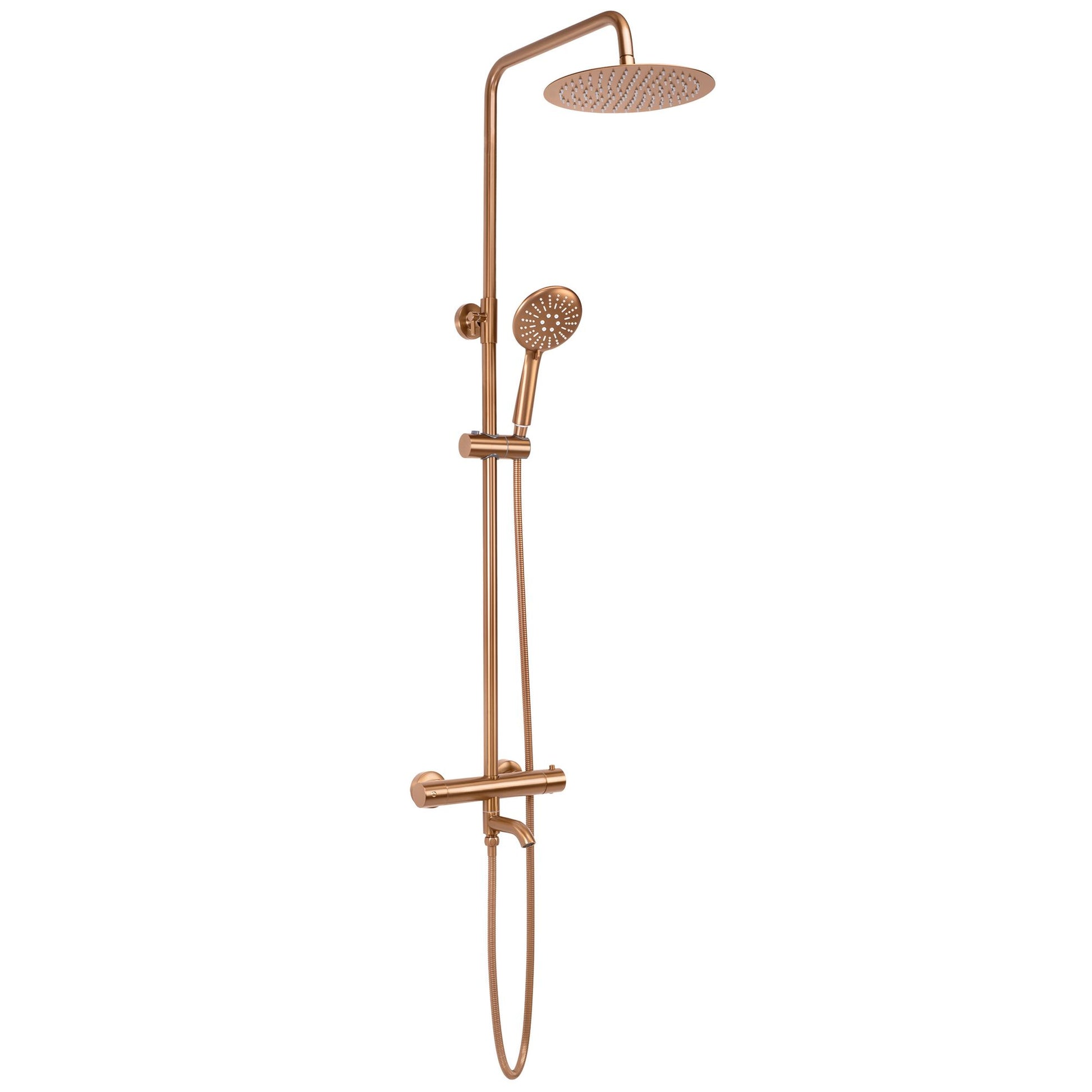 Coloana de dus cu termostat REA Lungo Copper Brush  4