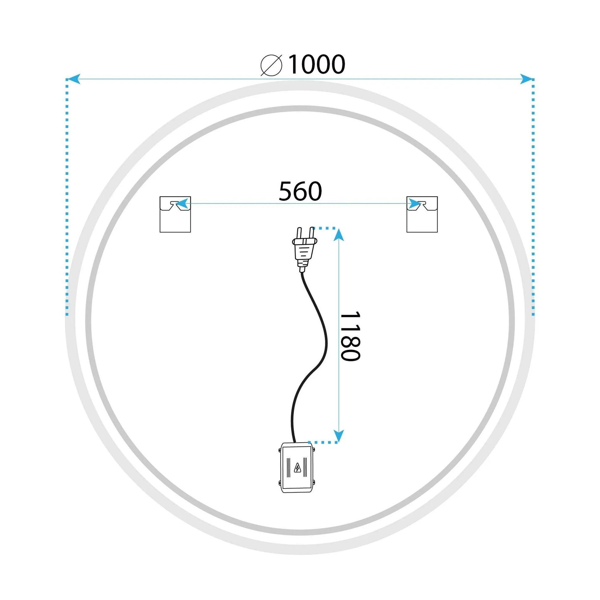 Oglindă LED SOFT 100  12