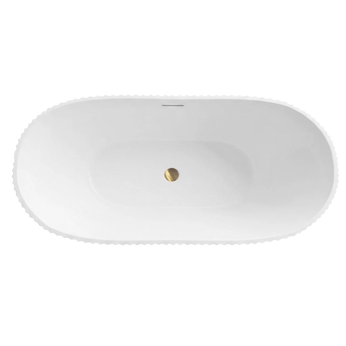 Cadă acrilică freestanding ATENA 170 Capac dop aur periat 12