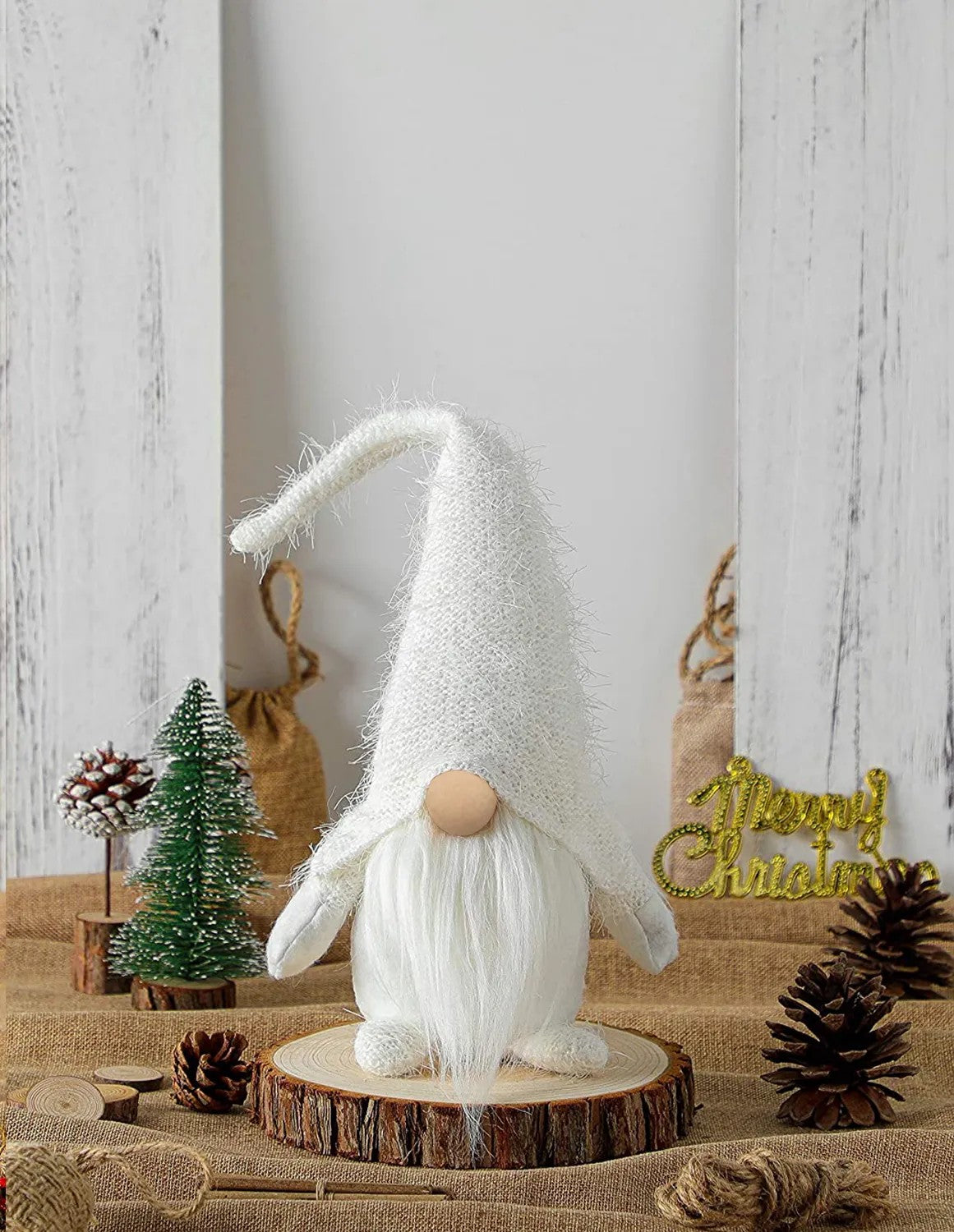 Christmas Gnome YX068 50cm White 12