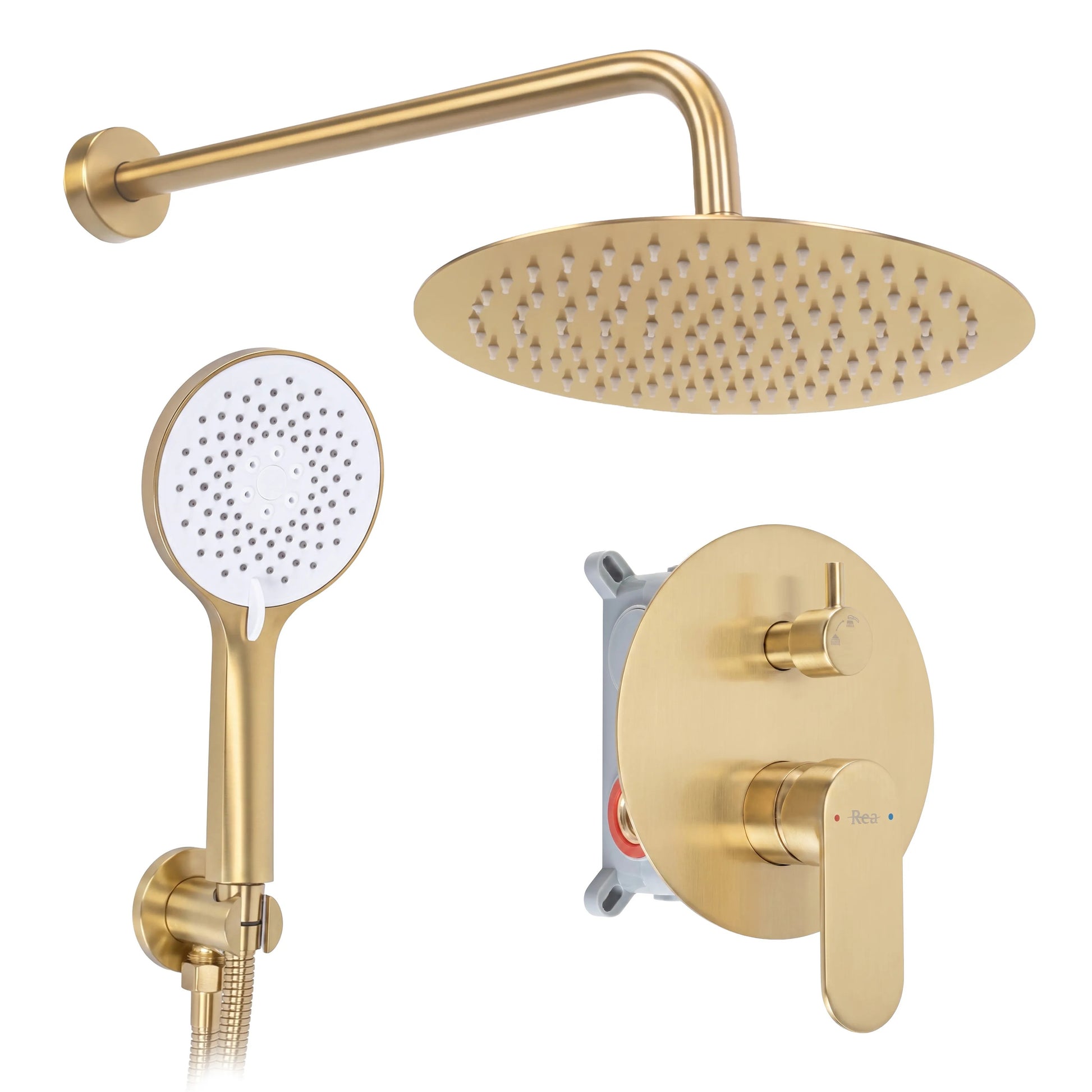 Set De Dus Incastrat Rea Drop Brush Gold + BOX 12