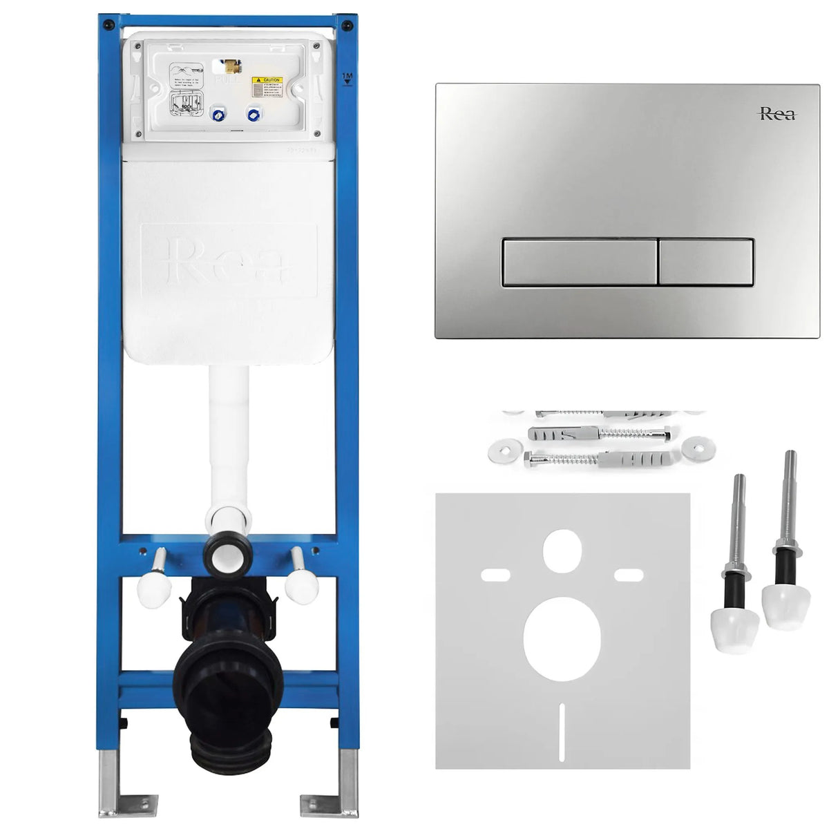 Set Cadru Îngropat Slim 024N Pentru WC Cu Buton HD Satin 12