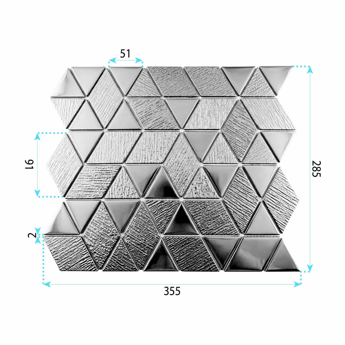 Mozaic De Perete Glass REA P14459 1 Pcs. 12