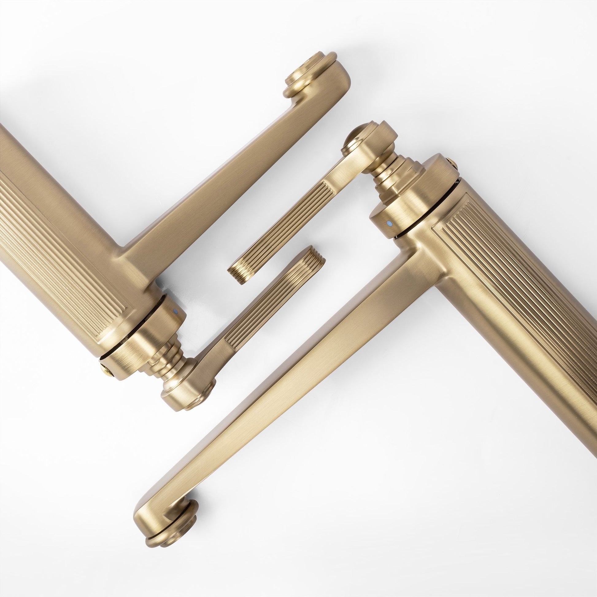 Baterie lavoar Rea Monaco Gold Brush Auriu inalta  7