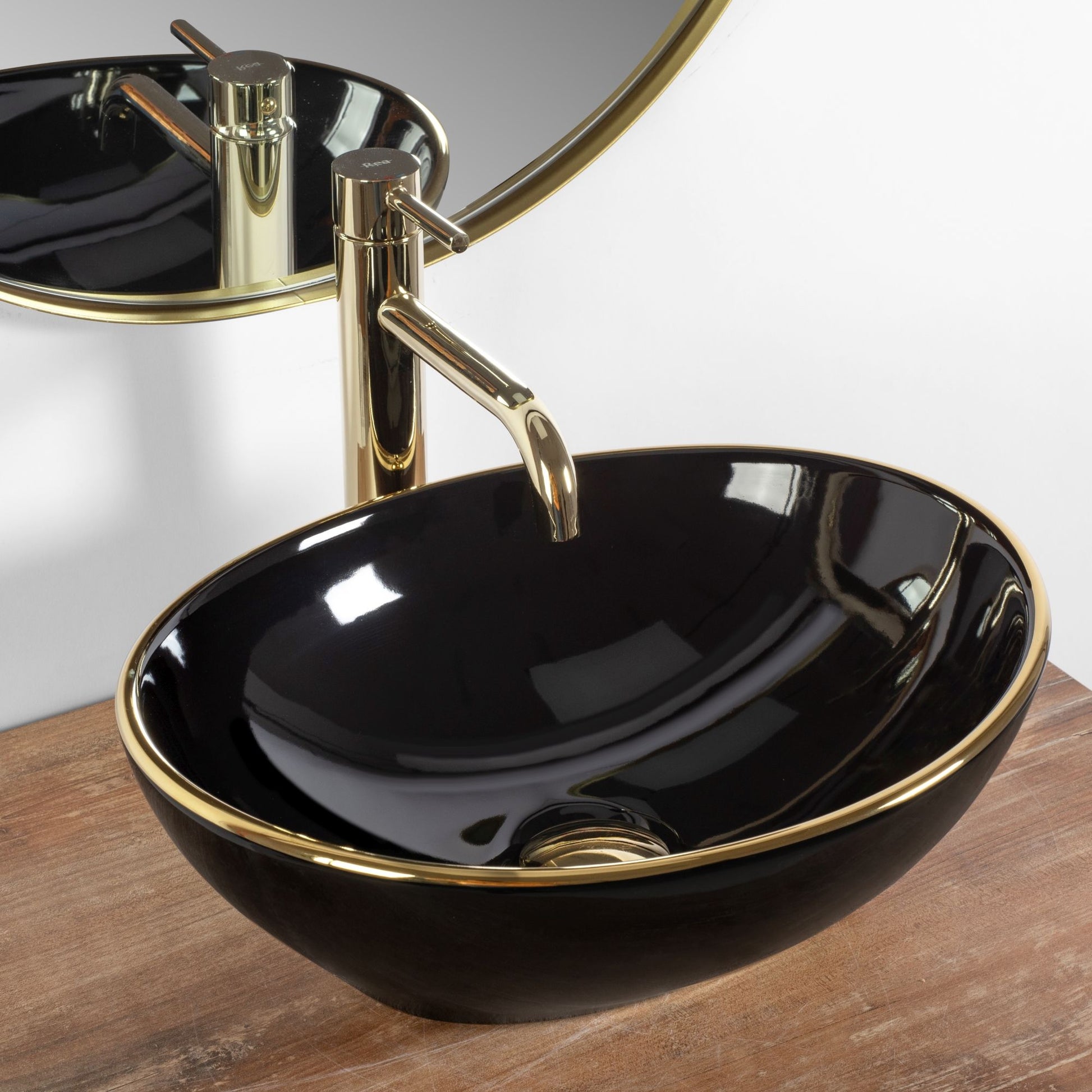 Lavoar pe blat Rea Sofia Black Gold Edge 2