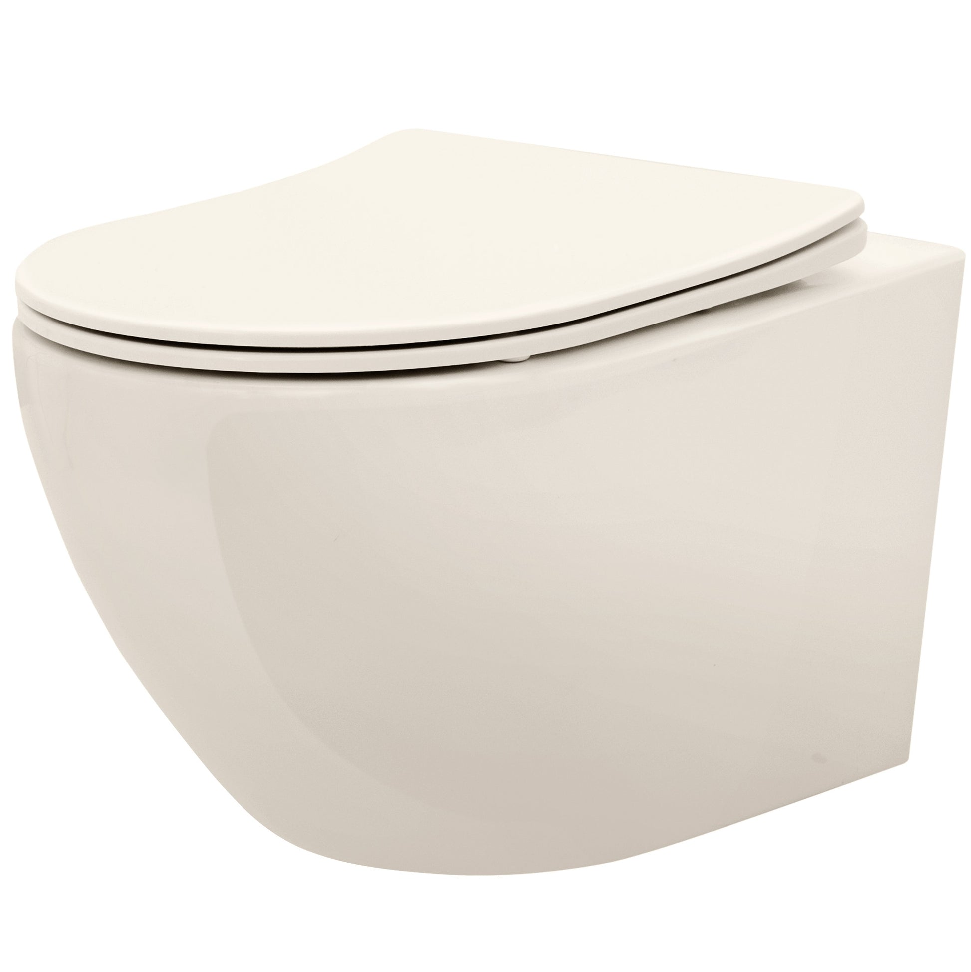 Vas Wc Suspendabil Rea Carlo Mini Rimless Ecru  1