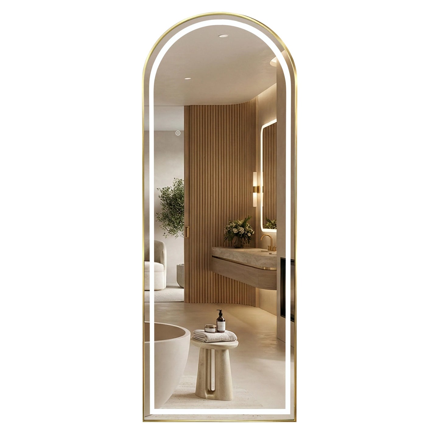 Oglindă LED Orbit 50x160cm Brush Gold 13