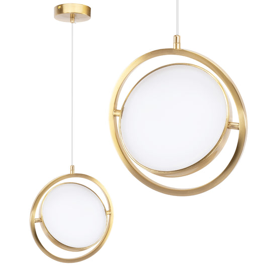 Lampă Suspendată Led App1791-cp Gold Brush  1