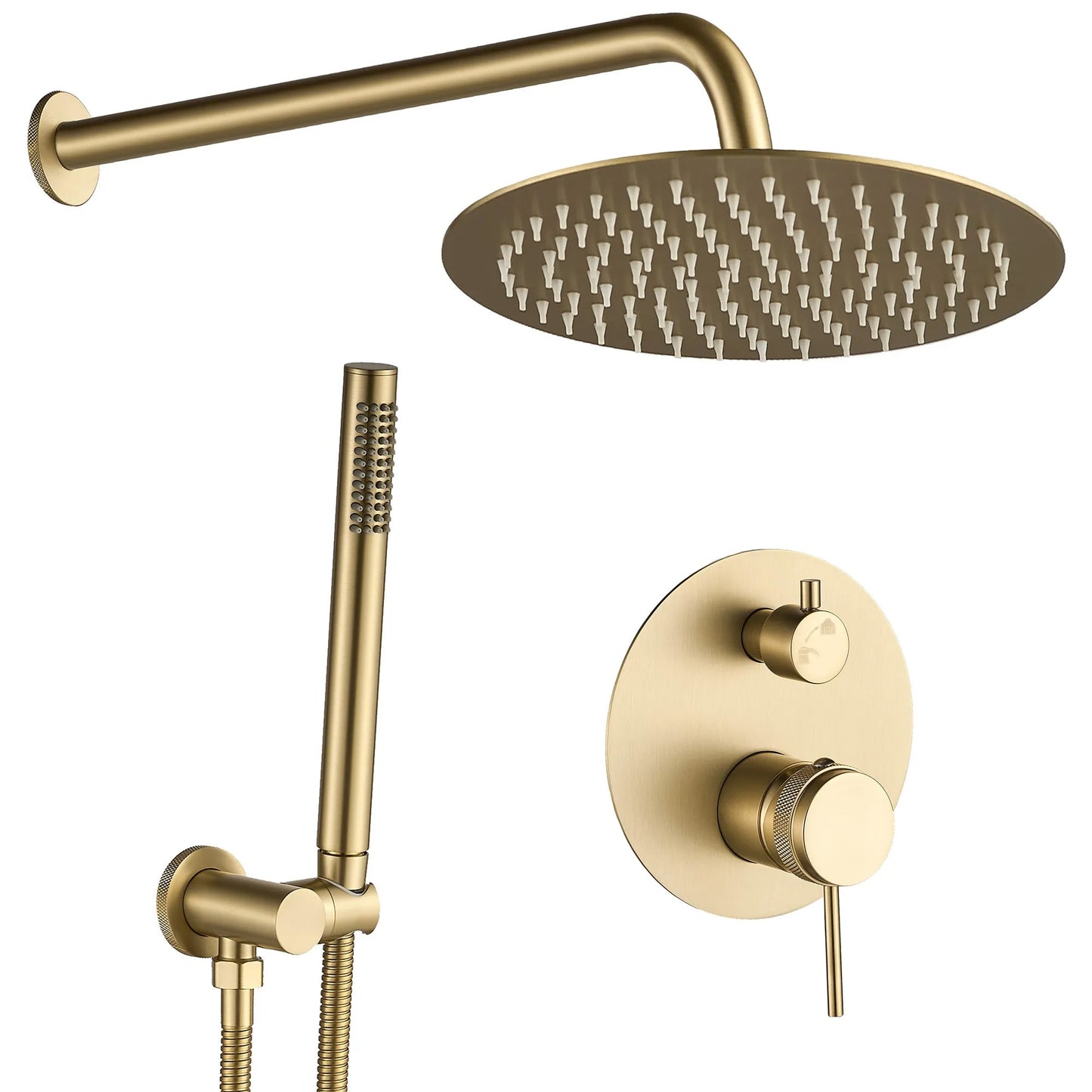 Set de dus incastrat Rea Lungo Grip Gold Brush   + BOX  1