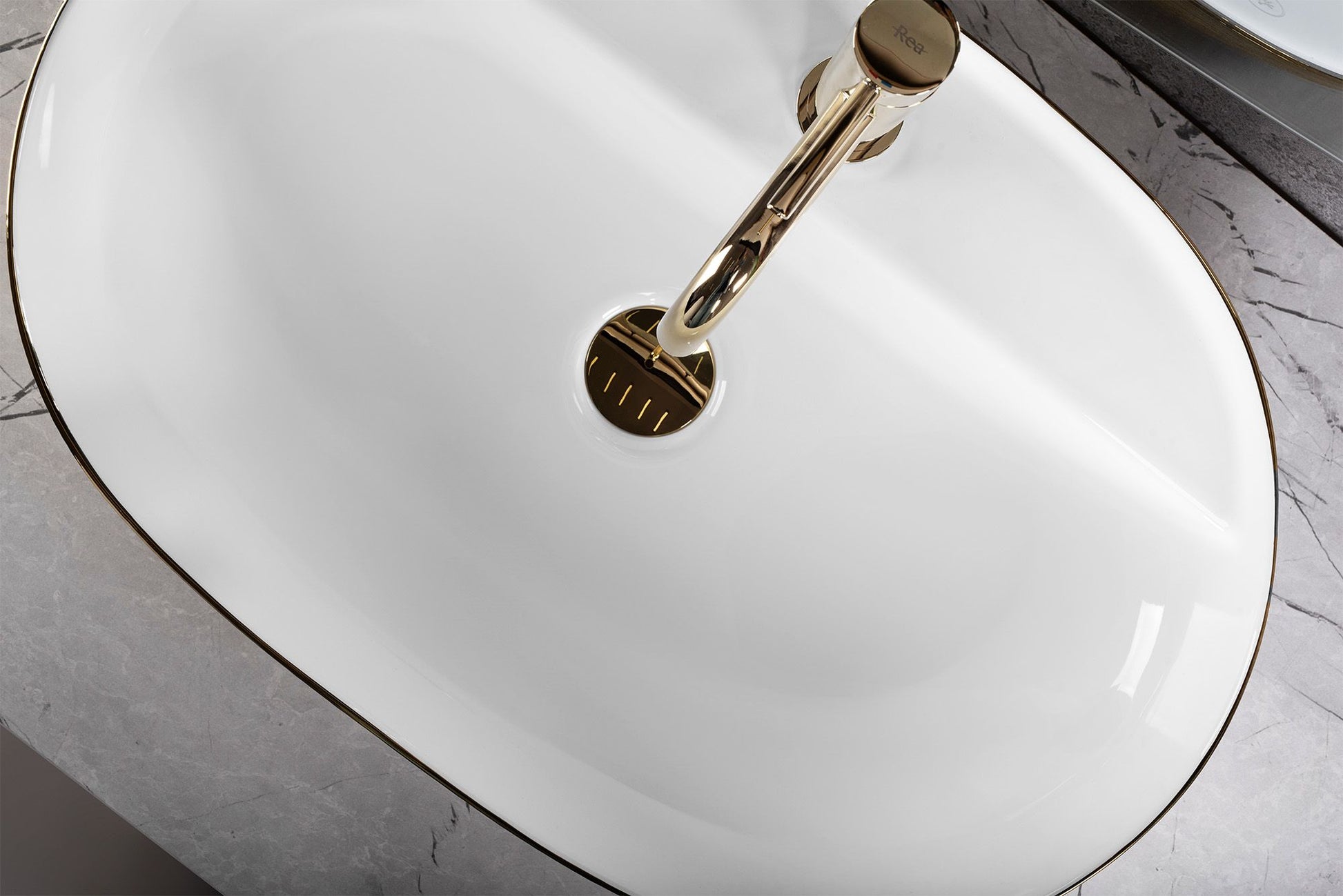 Lavoar pe blat Rea Aura 61 White Gold Brush 5