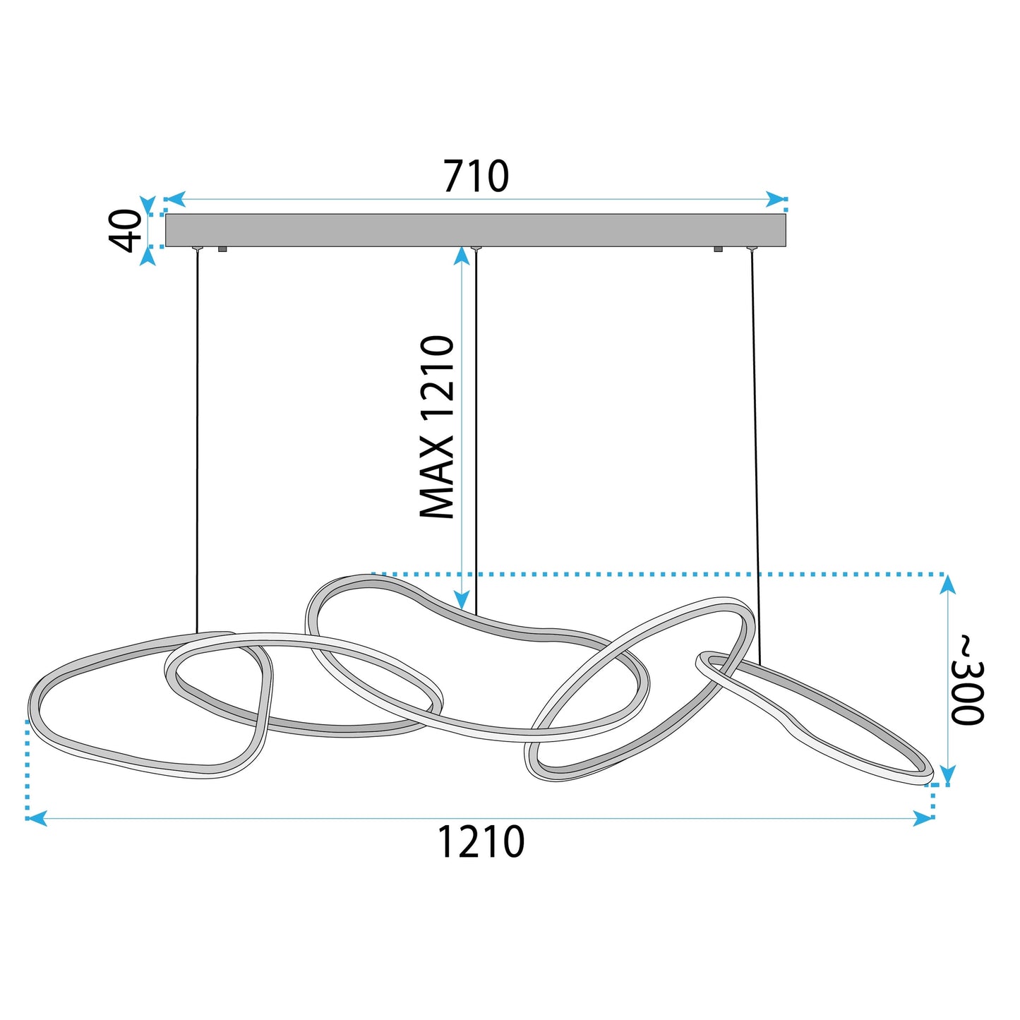 Lampa Led Lhj050-cp T Gold  5