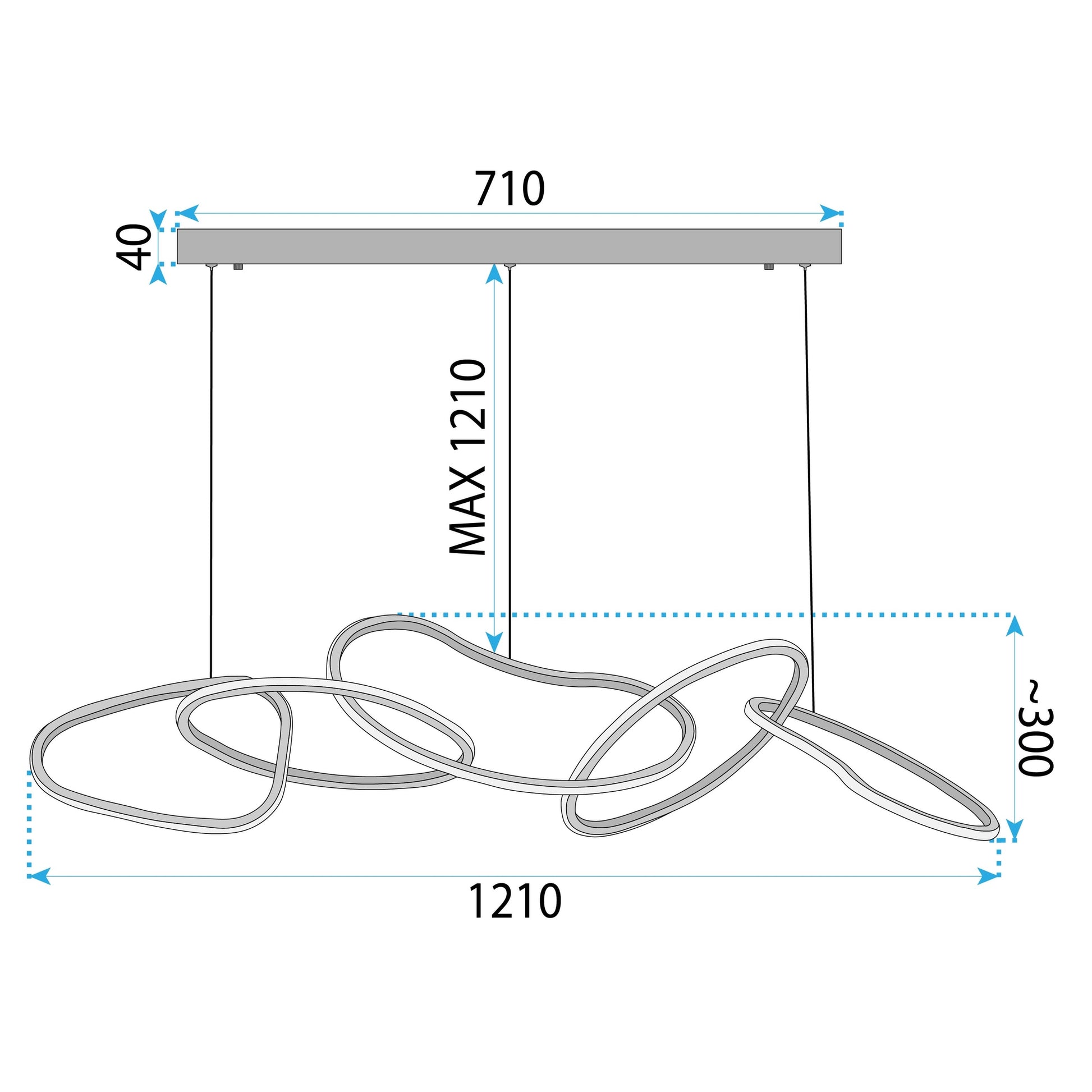Lampa Led Lhj050-cp T Gold  5