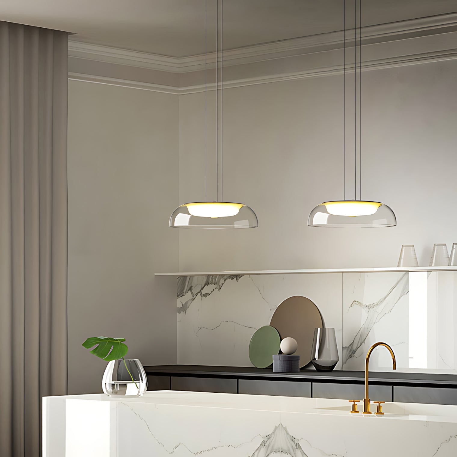 Lampă Suspendată Led APP1691-1PC Gold  3