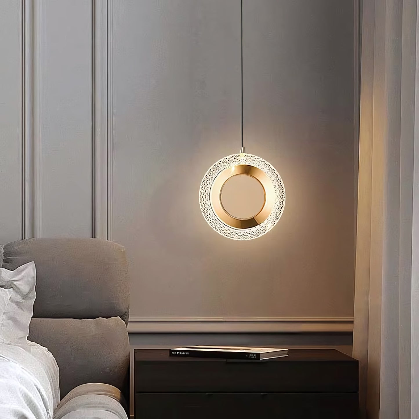 Lustră Cu Cristale Suspendată G119-1cp Gold  5