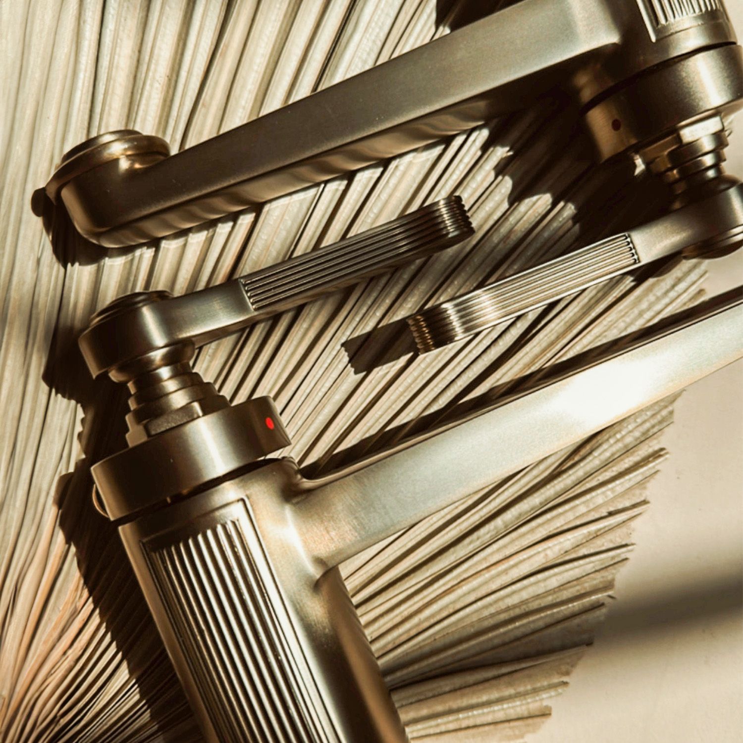 Baterie lavoar Rea Monaco Gold Brush Auriu inalta  9